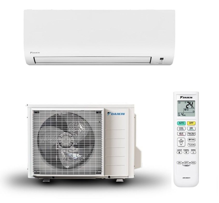 Aparat de aer conditionat Daikin Nepura Comfora Bluevolution optimizat pentru incalzire FTXTP25N+RXTP25A, Inverter 9000 BTU, Clasa A++