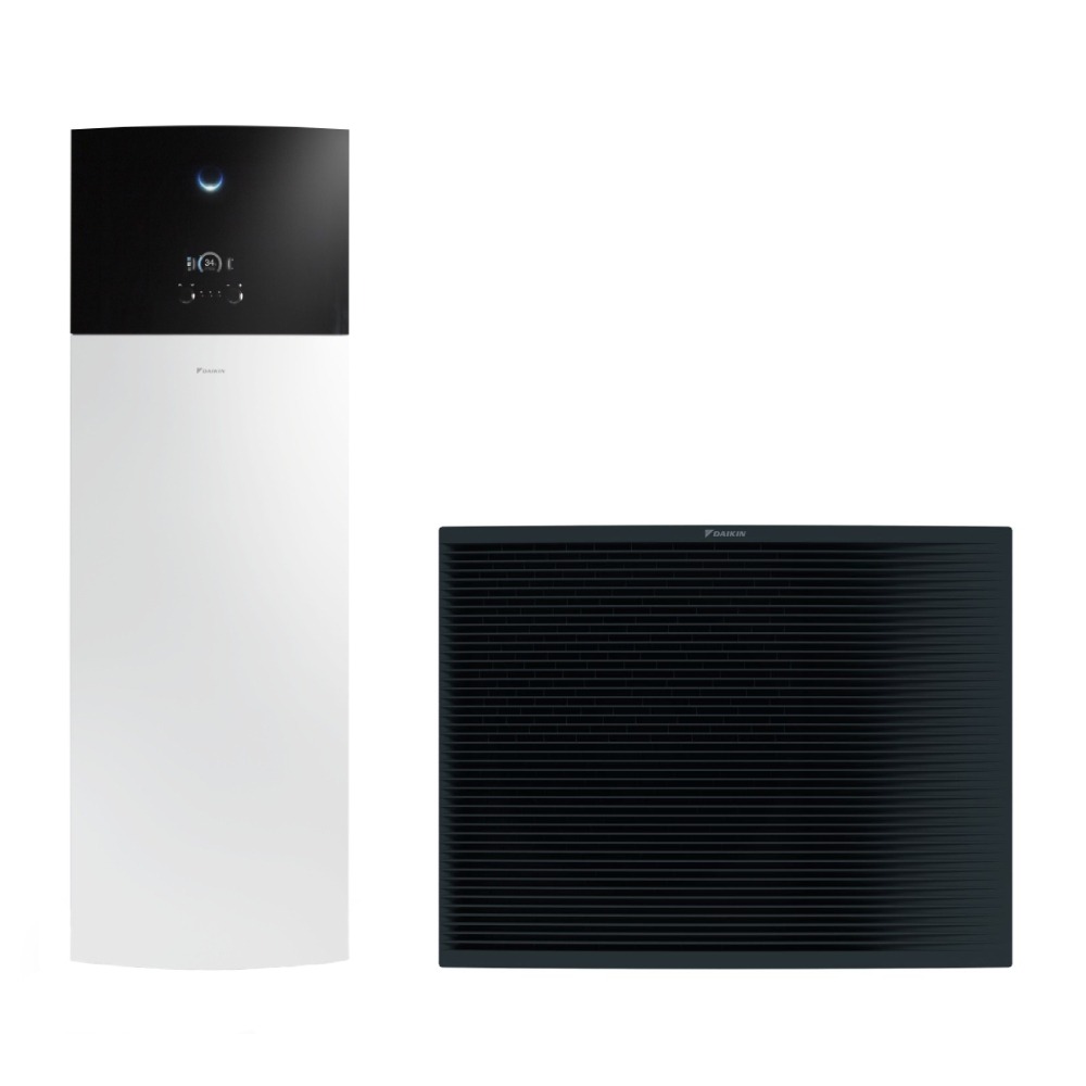 Pompa de caldura Daikin Altherma 3 H HT F bizonala pentru incalzire si ACM 14kW, rezervor 180L si incalzitor de rezerva 6kW, EPRA14DV37-ETVZ16S18E6V7