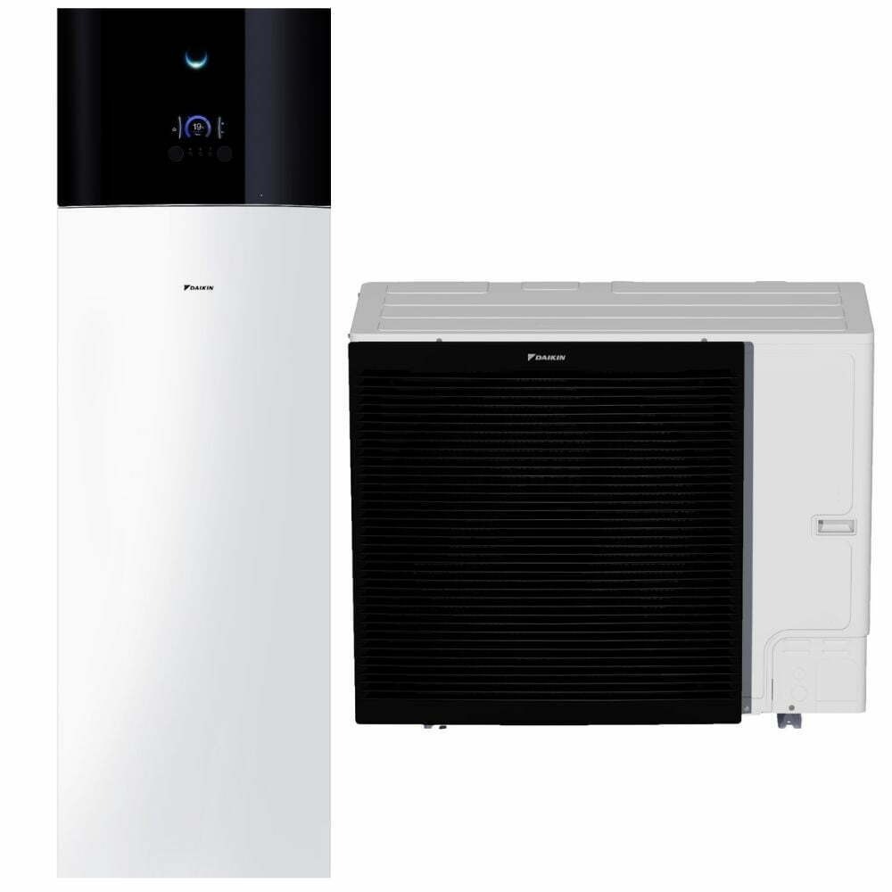 Pompa de caldura Daikin Altherma 3 R F bizonala pentru incalzire si ACM, rezervor  si incalzitor de rezerva, ERLA-EBVZ