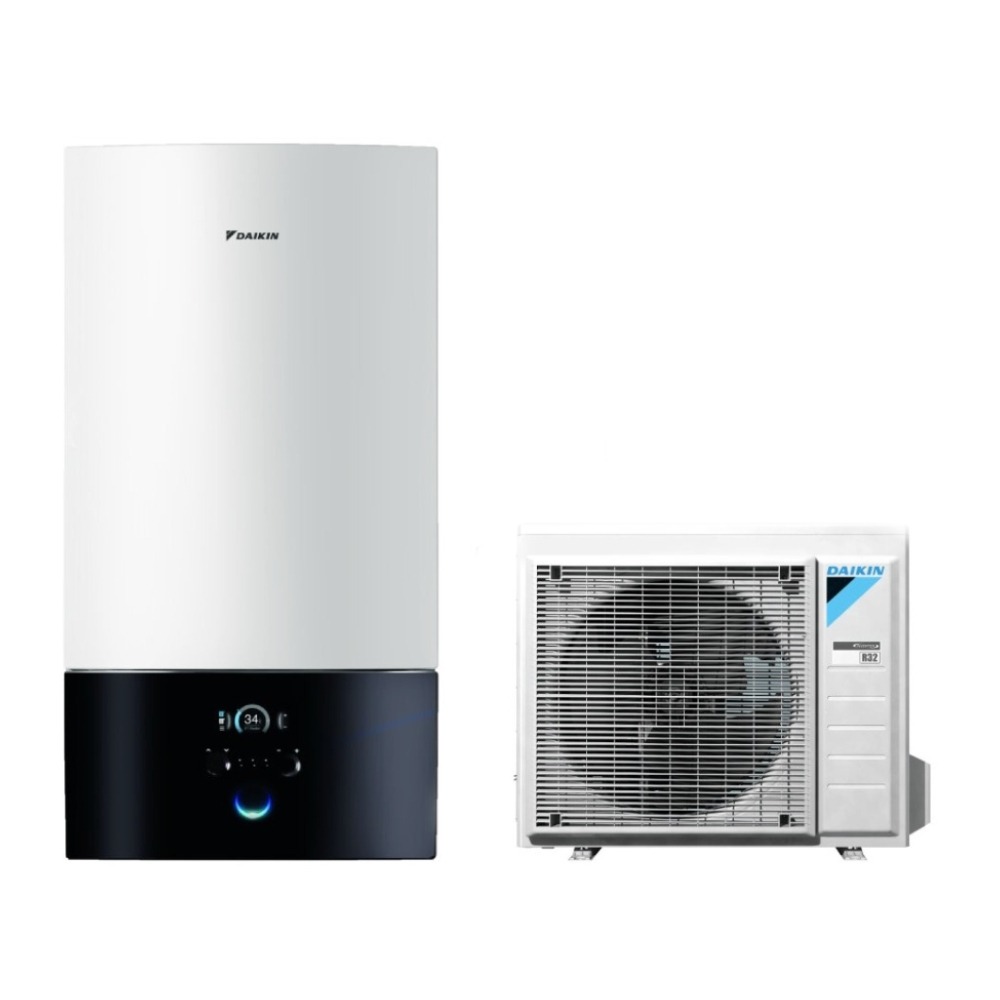 Pompa de caldura Daikin Altherma 3 R W pentru incalzire 4kW si incalzitor de rezerva 6kW, ERGA04EV-EHBH04E6V