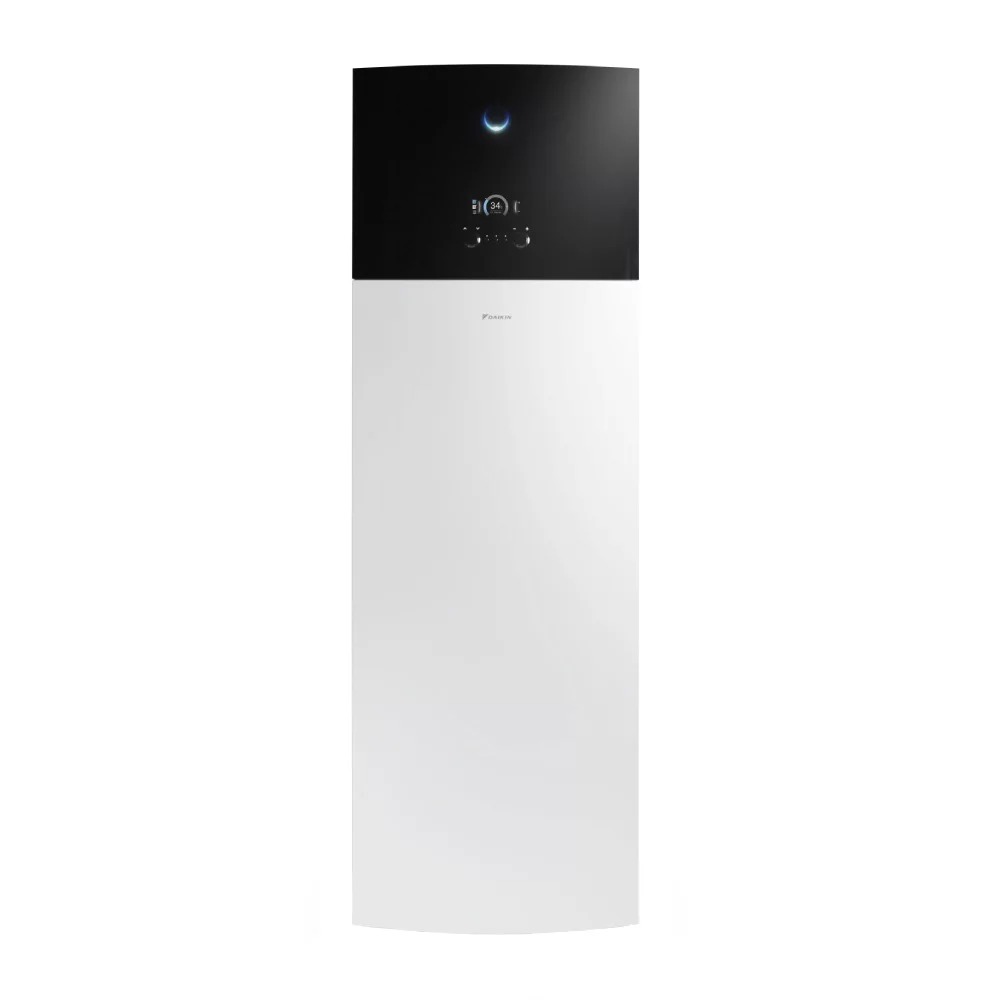 Pompa de caldura geotermala Daikin Altherma 3 GEO pentru incalzire si ACM 6kW, rezervor 180L si incalzitor de rezerva 9kW, EGSAH06D9W